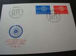 FDC Europamarken 1960, ungelaufen