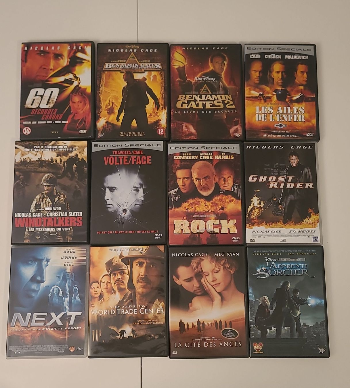 Tutti i DVDs: Collection de 12 DVD Nicolas Cage – Usato da Morges venduto da AngelBliss