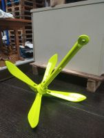 Helle, gebrauchte Anker für Boote, neu Pulverbeschichtet.