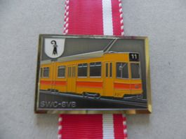 Medaille Bahn Tram Stadt Basel SWC / BVB 1981