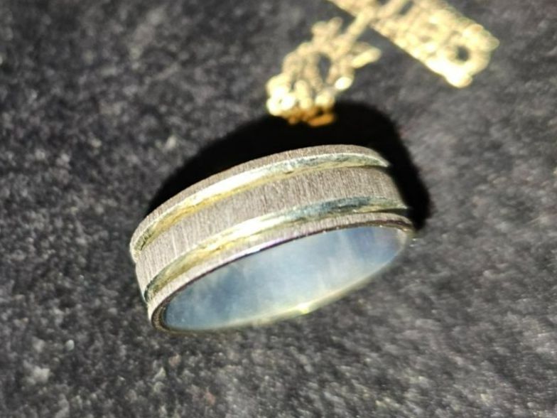 Anelli: AISI Ring, Edelstahl Ring mit 2-Streifen-Muster. Gr. 23 – Nuovo (secondo la descrizione) da Münchenbuchsee venduto da babilibern
