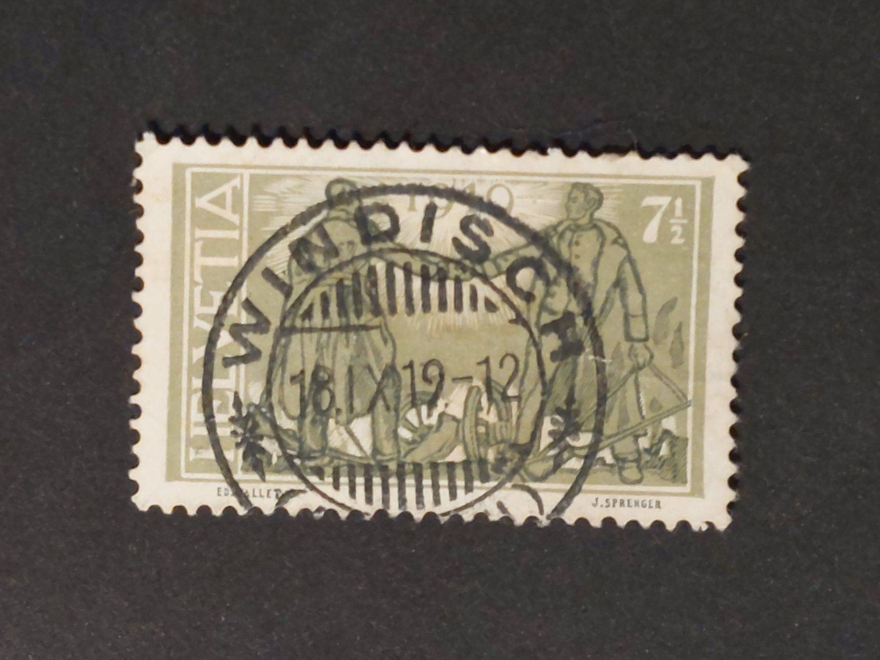 Tutti i francobolli: Z 143, Stempel Windisch, 18.IX.19 – Usato da Obfelden venduto da Funke2