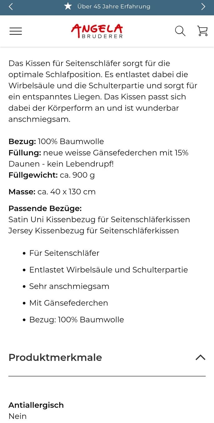 Kissen: 2 Seitenschläferkissen – Gebraucht aus Schwerzenbach von mss_66gb 3