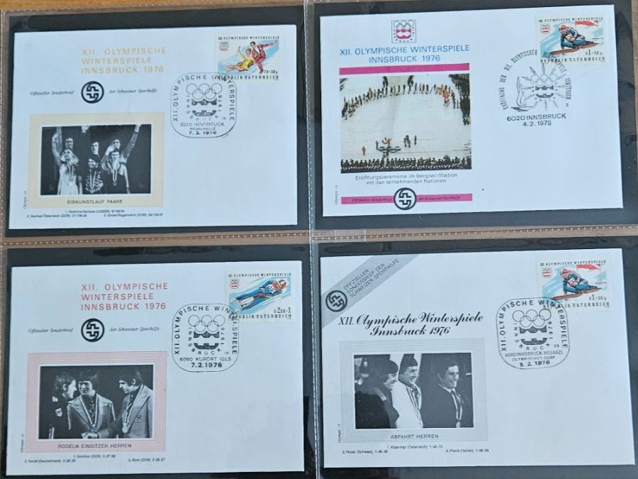 Tutti i francobolli: Sammlung 24 Offizieller Sonderbriefe Schweizer Sporthilfe – Usato da Uznach venduto da Rayonii 1