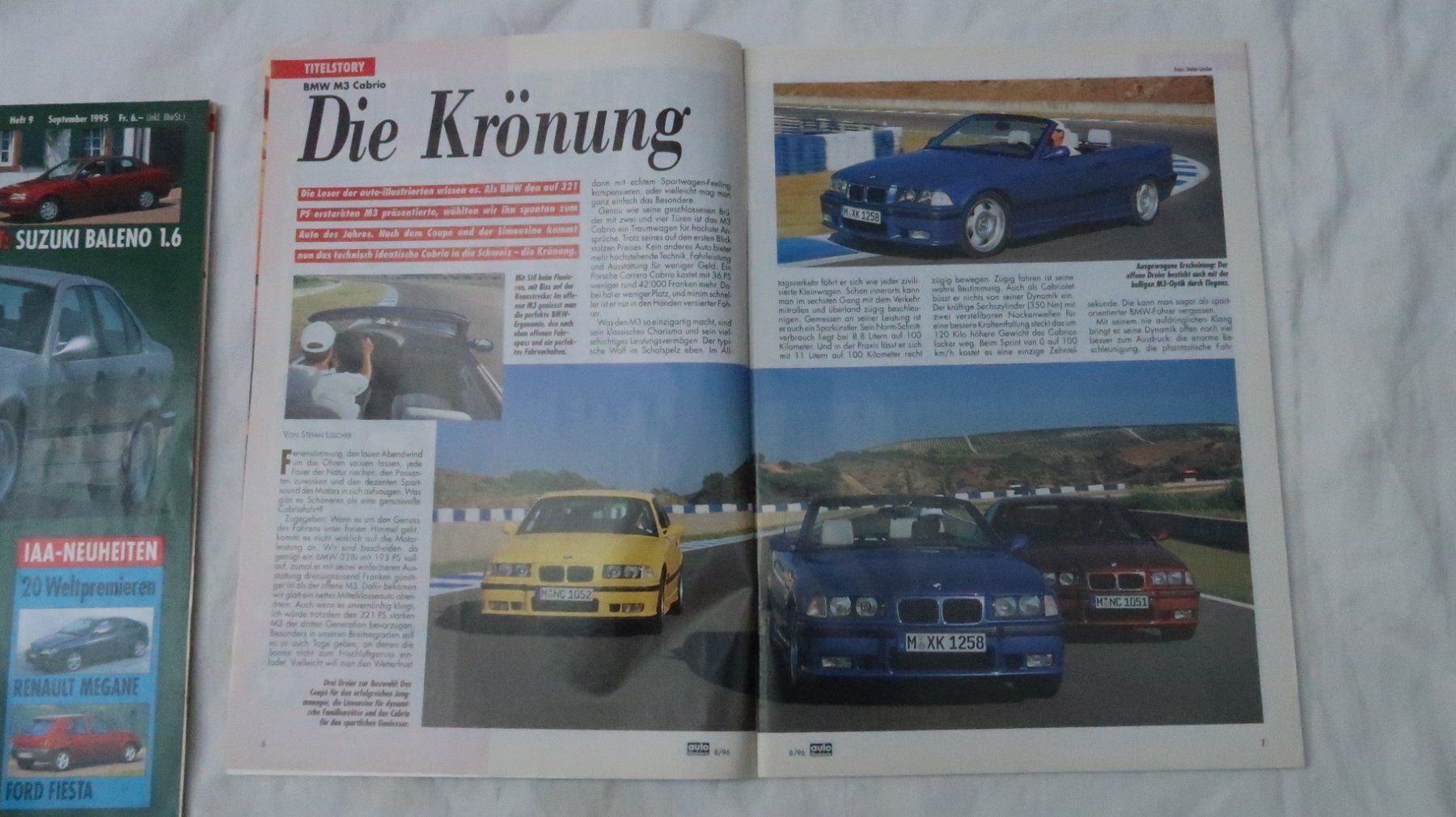 Riviste & Magazine: Auto Illustrierte über BMW M3, 1995 /96 – Usato da Muttenz venduto da Laeckerlihamschter 2