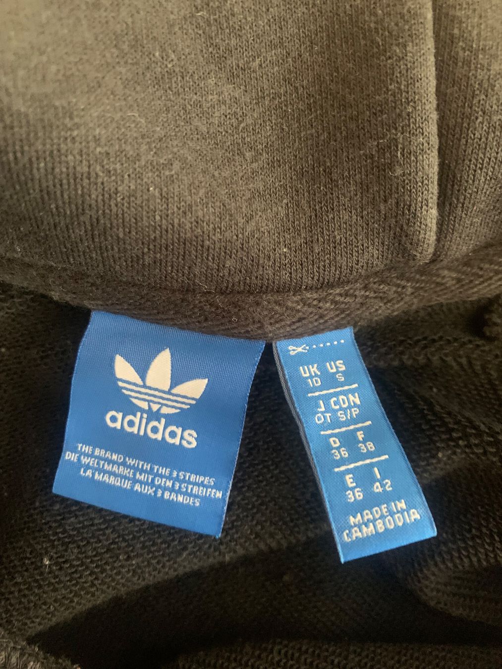 Adidas Maglioni & Felpe: Adidas Kurz-Kapuzenpulli, schwarz, Gr. 36 – Usato da Rosshäusern venduto da MiJoDoOl 3