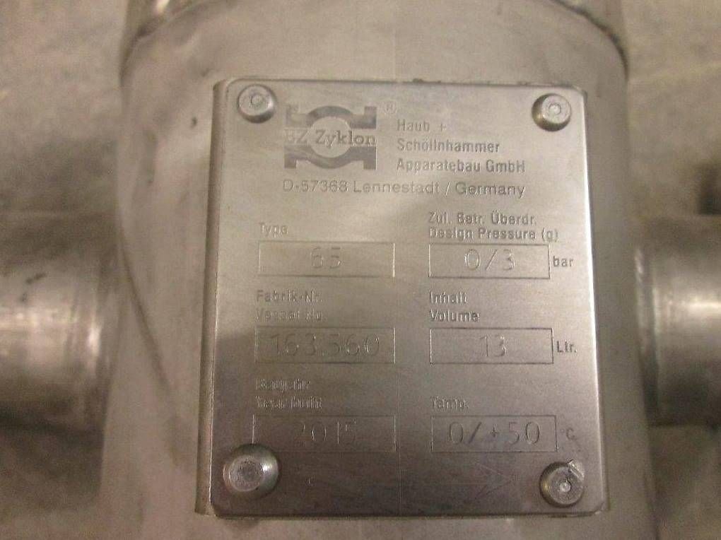 Ventilazione: Zyklonabscheider H+S Typ 40 und Typ 65 (1935-TPMH) – Usato da St. Gallen venduto da patge 1