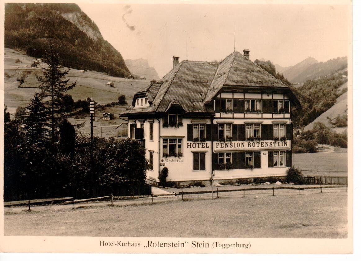 Cartoline postali: Hotel Rotenstein - Stein Toggenburg – Usato da Wolhusen venduto da Curver9