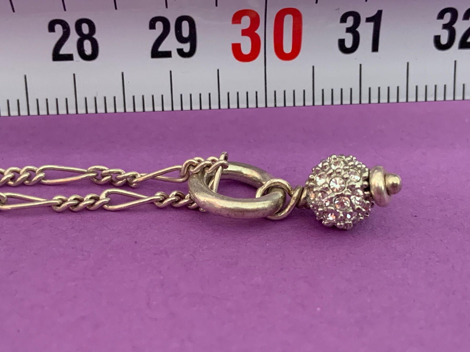 Catenine: Panzerkette Modul mit Glitzerstein-Anhänger – Usato da Dittingen venduto da Bellevista 9
