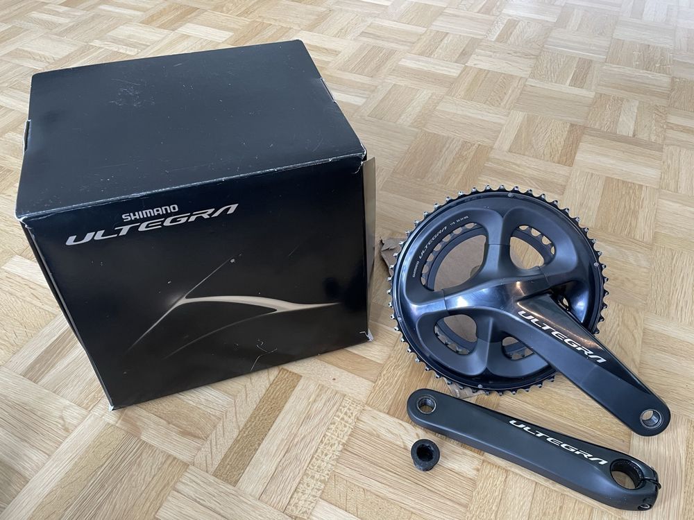 Pédalier Double Shimano Ultegra FC-6500/6503 Pour Vélo De Route - Longueur Manivelles 175mm - Plateau 53/39 Dents - Occasion
