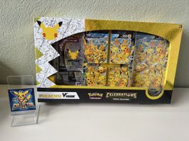 Pokemon Celebrations Pikachu Box sealed TOP Zustand Selten