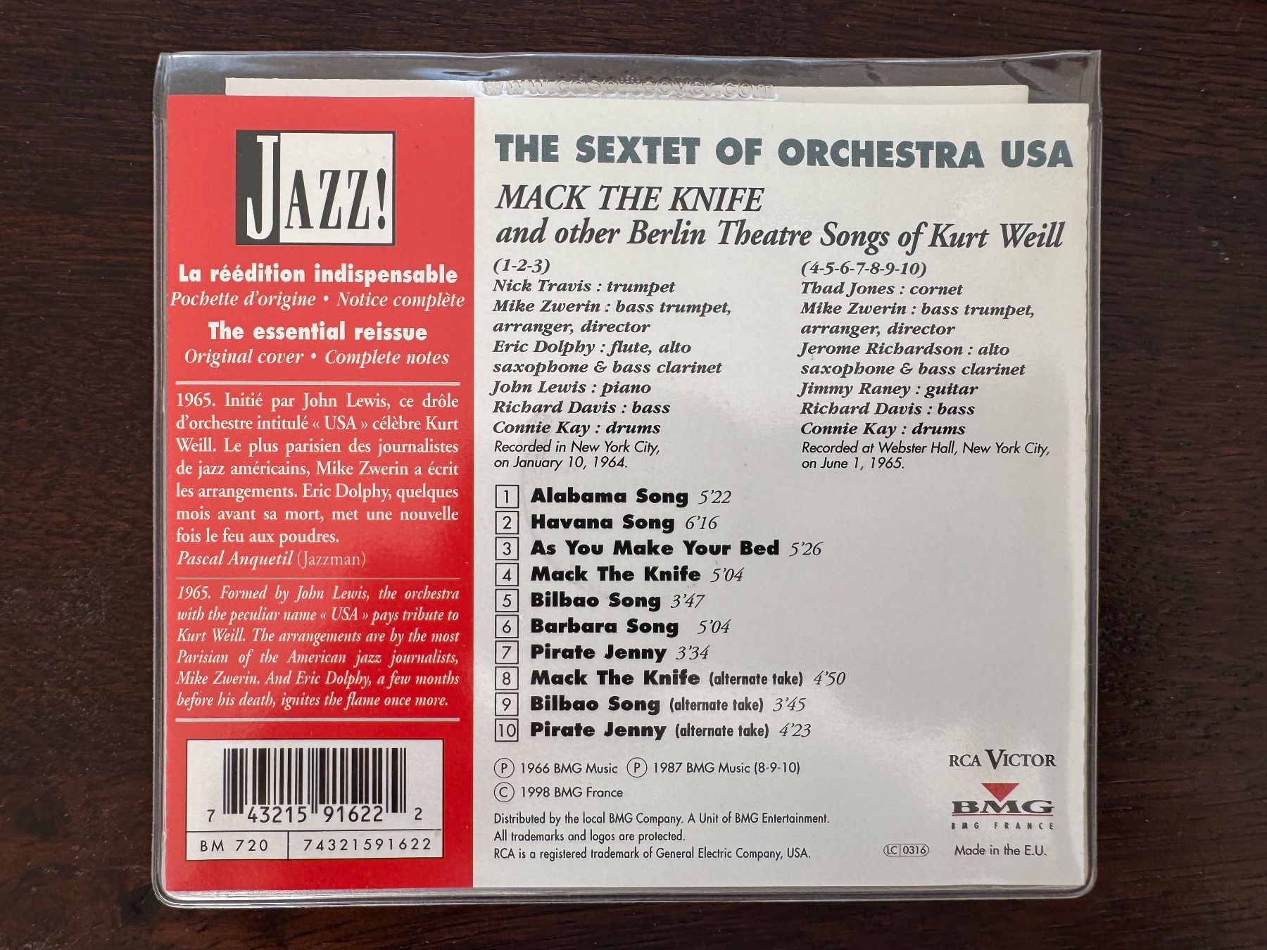 CD: CD „Mack The Knife" in Softcover-Hülle – Usato da Rombach venduto da Kickgoal 1