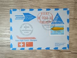 TR50 Enveloppe + Timbre Suisse 1975