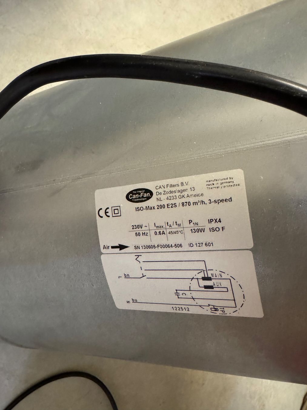 Ventilatoren: Can-Fan ISO-Max 200 E2S Rohrventilator schallgedämmt – Gebraucht aus Fehraltorf von LordRomi 4