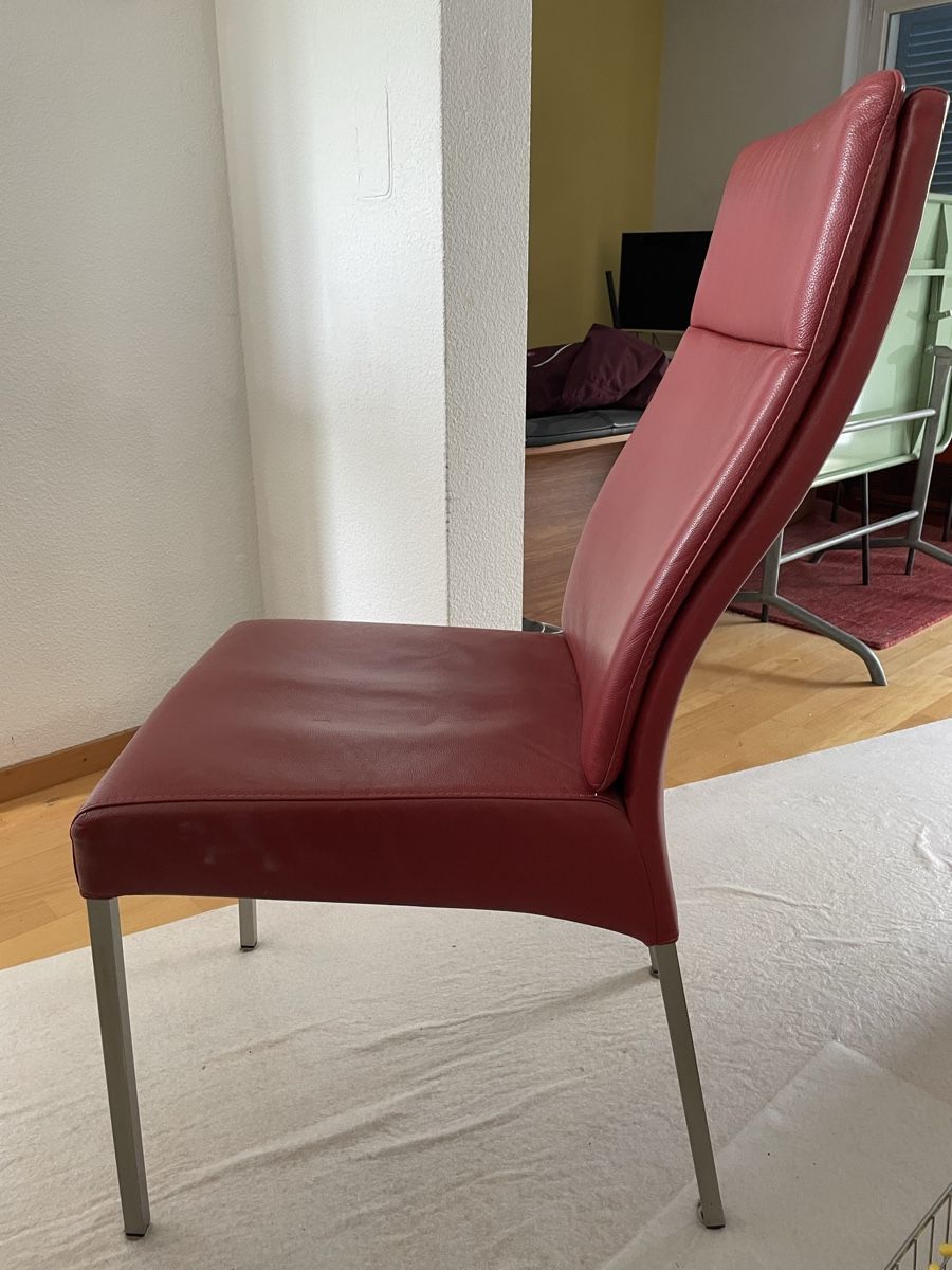 Sedie: Vier Lederstühle, modern, gut erhalten. – Usato da Zürich venduto da adrenalina76 1