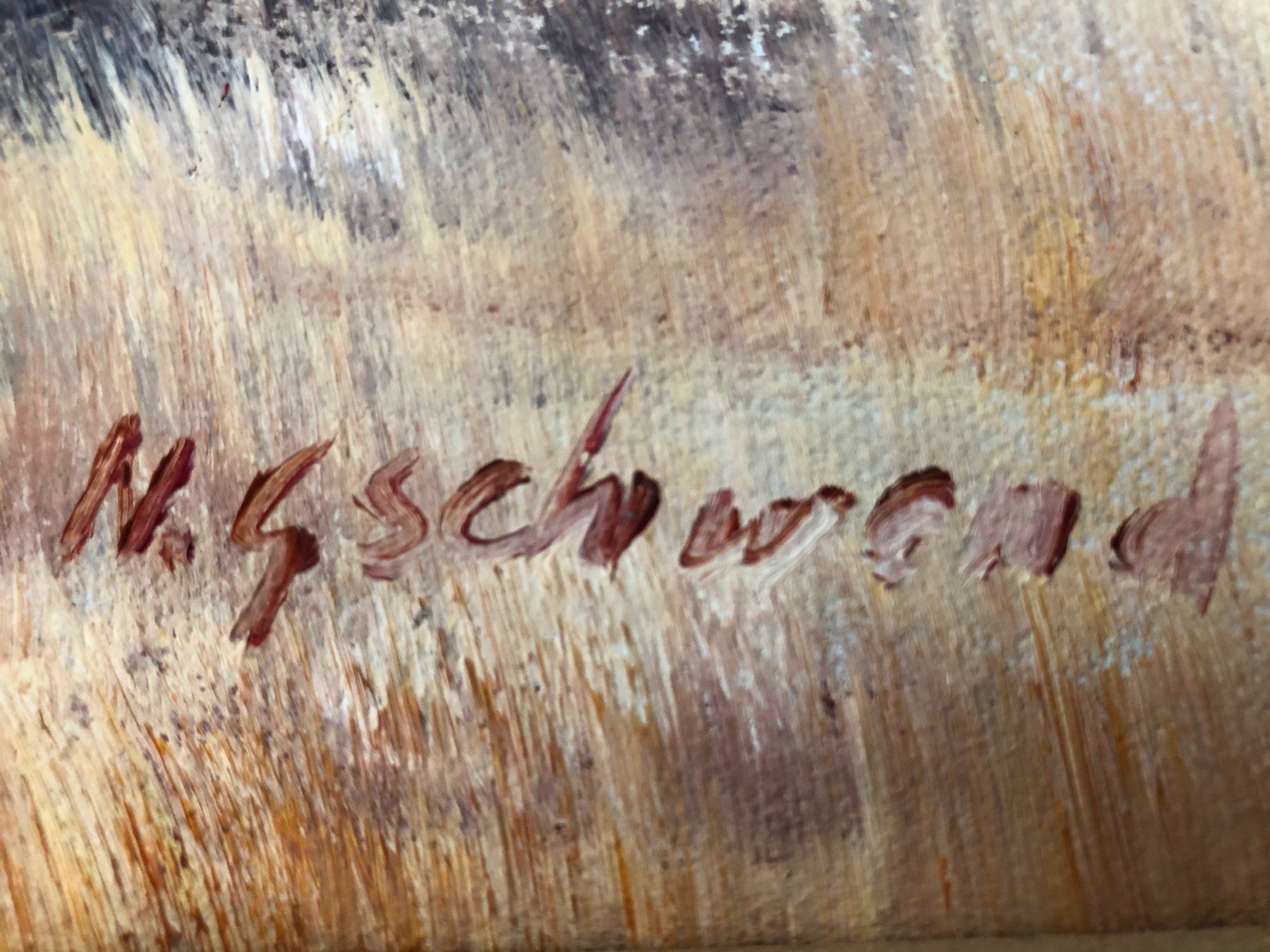 Dipinti: Gemälde Ölgemälde Bild "Baum" signiert N. Gschwend – Usato da Oftringen venduto da noreply 8