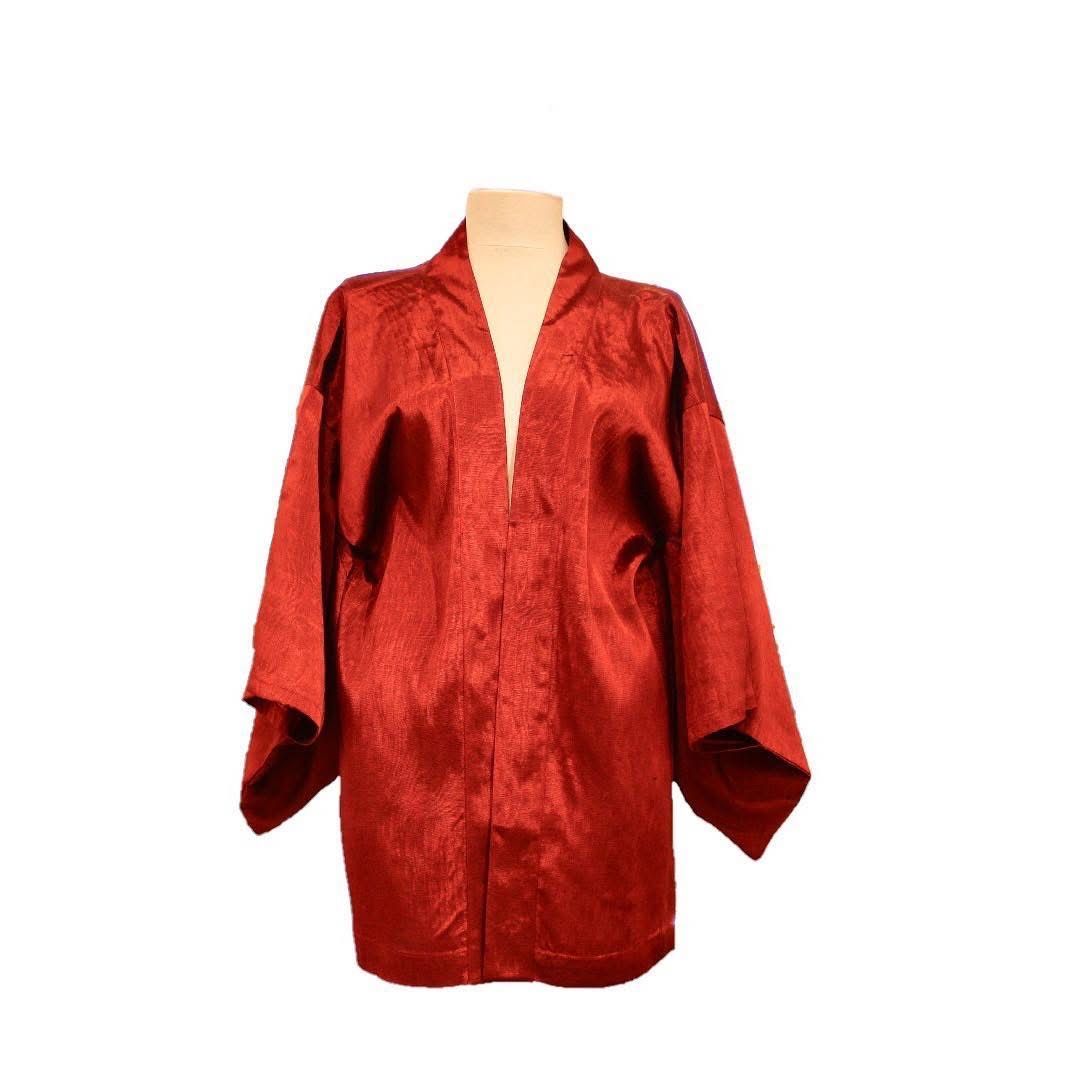 Giacche: Rote modifizierte Kimono-Jacke – Nuovo (secondo la descrizione) da Goldau venduto da 19099 2