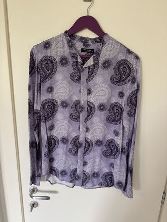 Camicia uomo Ham Studio motivo paisley colore lilla taglia M