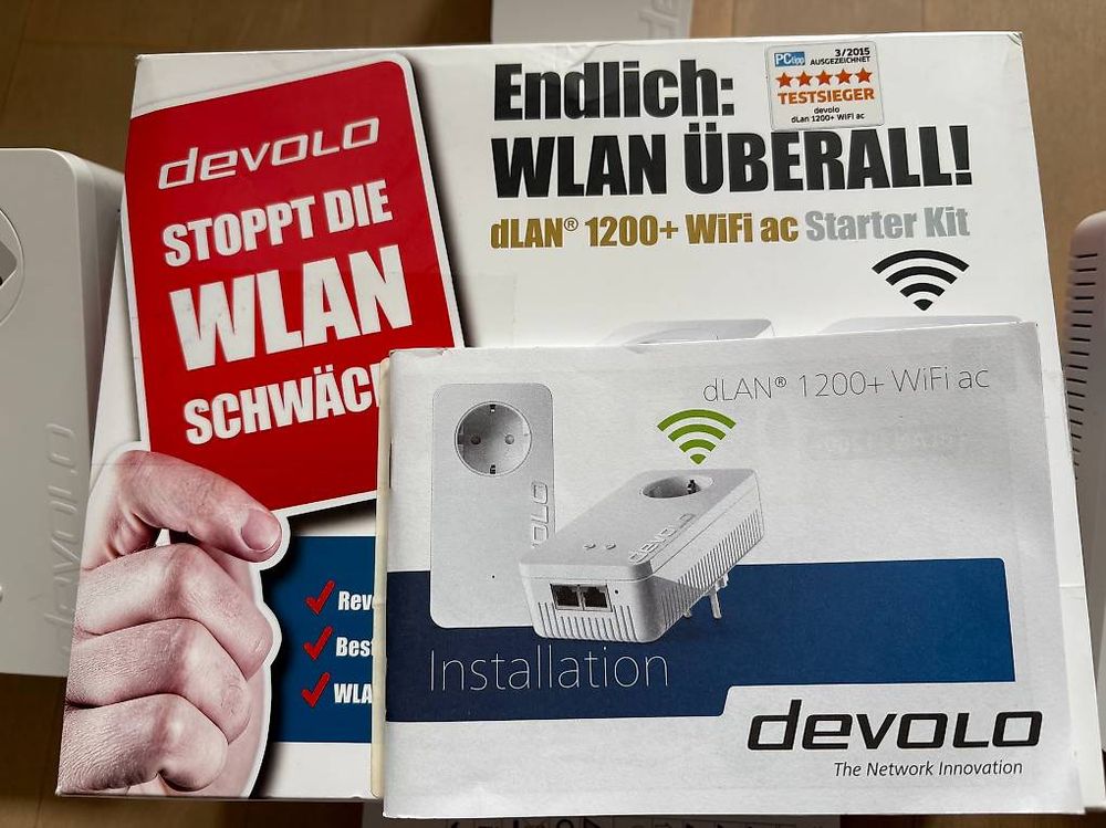 Lecteurs & Adaptateurs: devolo dLAN 1200+ WiFi ac Starter Kit + zusätzlicher Adapter – D'occasion à Fällanden par Carioca30 1