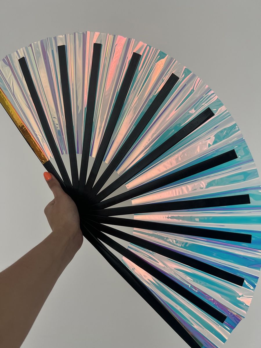 Tutte le decorazioni: HANDFÄCHER / HANDFAN - EXTRA LARGE, HOLOGRAPHIC – Nuovo e nell'imballaggio originale da Stansstad venduto da bruce888