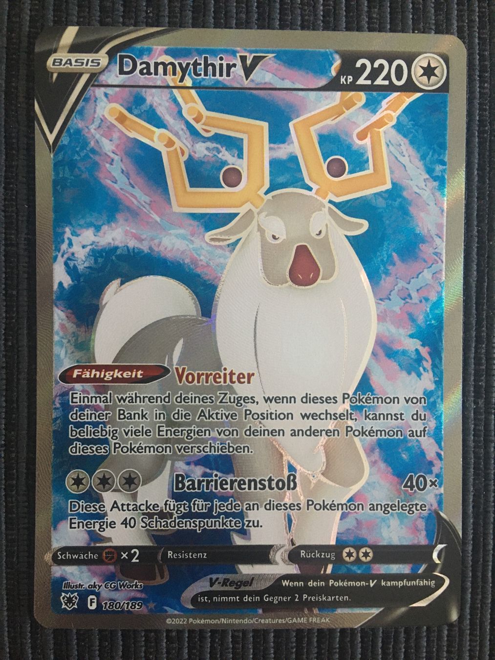 Pokémon Carte collezionabili: Pokemon Damythir V Fullart Astral Radiance DE – Nuovo (secondo la descrizione) da Wabern venduto da Collectfun