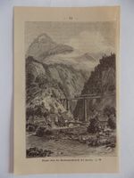 Brücke über die Maderanerschlucht bei Amsteg