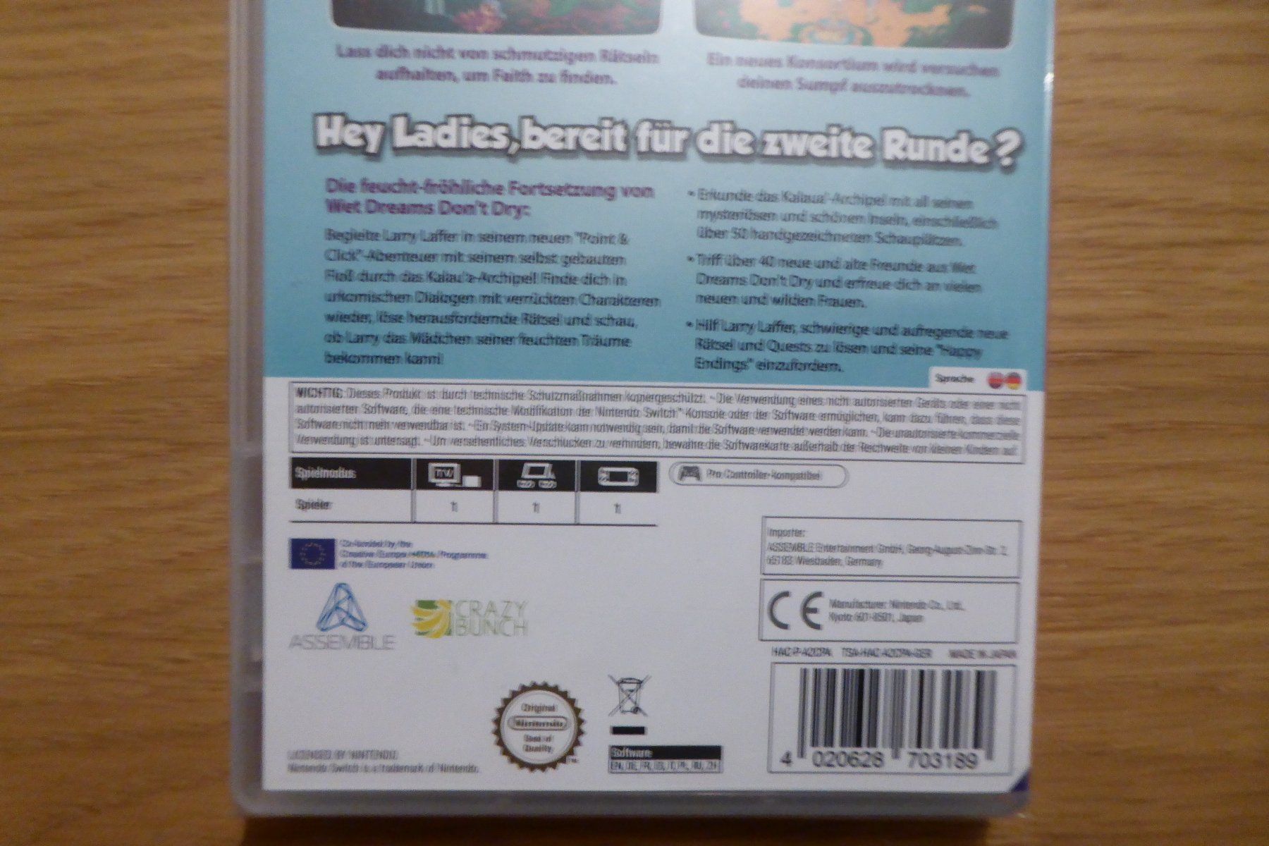 Nintendo Giochi: Nintendo Switch Larry Wet Dreams dry twice – Nuovo e nell'imballaggio originale da Allschwil venduto da Summelsarium 3