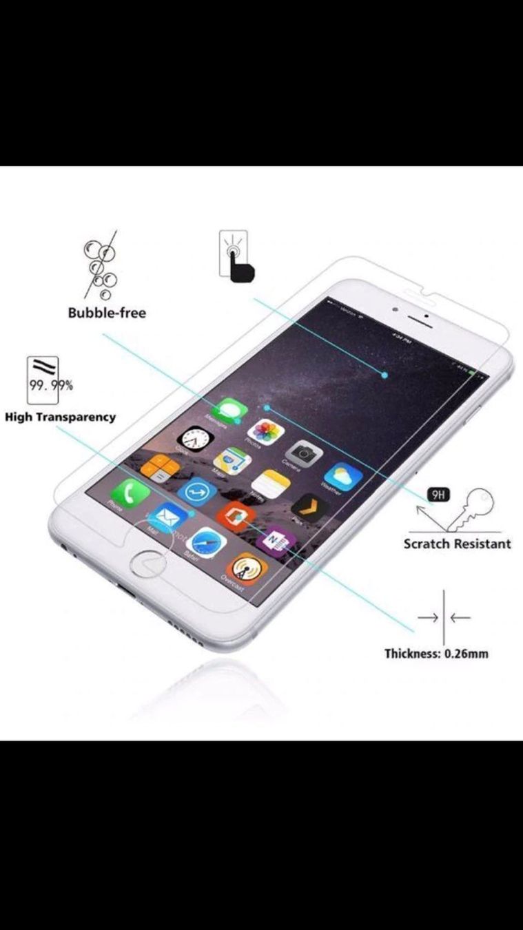 Bicchieri: Zwei stück Premium Iphone 7 Plus Panzerglas 9H – Nuovo e nell'imballaggio originale da Mels venduto da LocalShop 1
