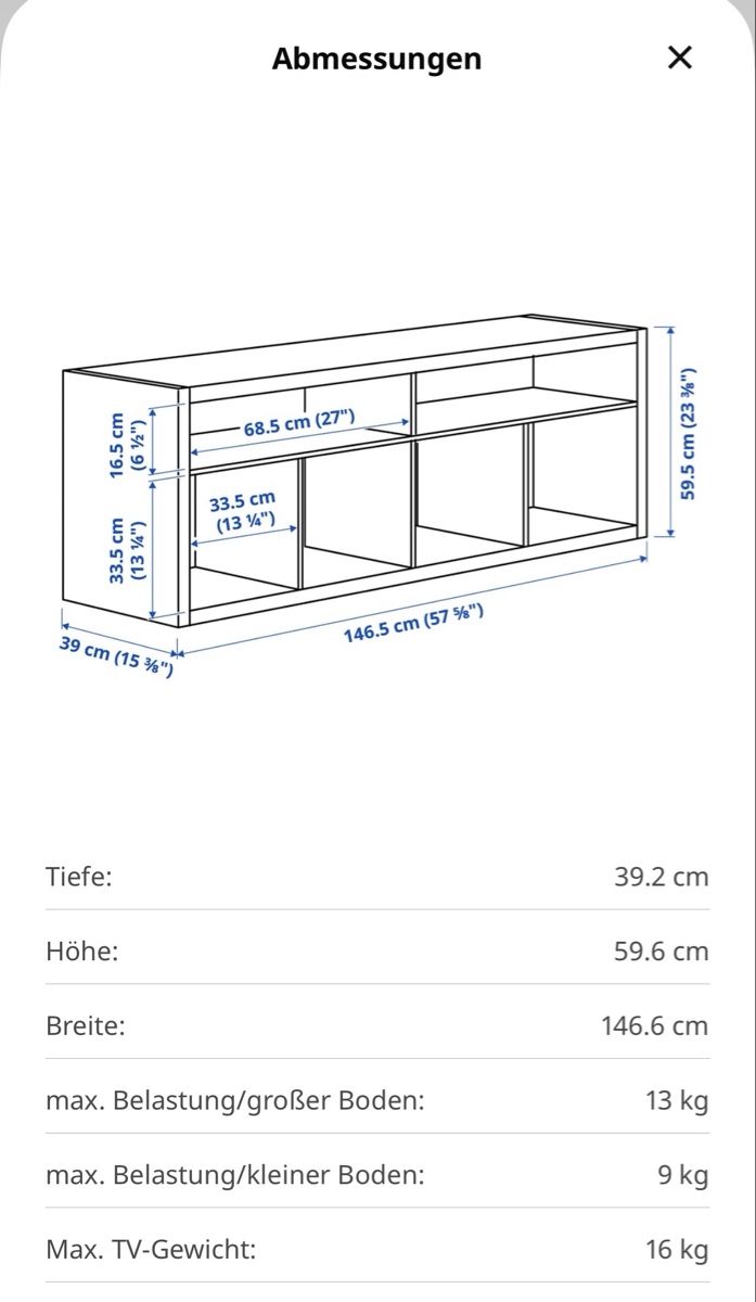 Ikea TV Möbel: Kallax TV Bank – Neu (gemäss Beschreibung) aus Basel von hoc_8ntb 2