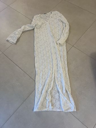 Weisses Strandkleid,Grösse S, leicht und luftig!