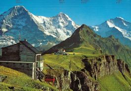 ASK Männlichen 2227 m, Eiger, Mönch, Tschuggen und Jungfrau
