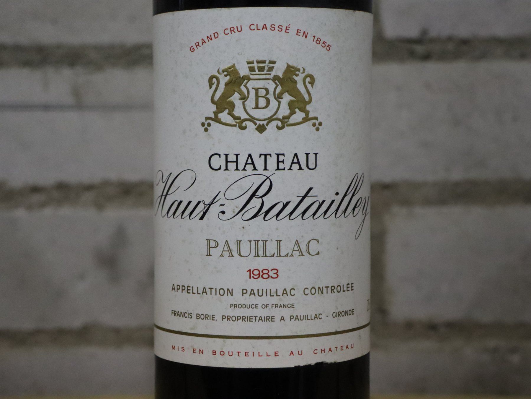Vino: 1983 Château Haut-Batailley – Nuovo (secondo la descrizione) da Münchenstein venduto da wusmarino 1