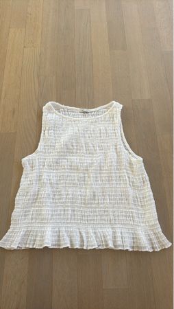 Damen Top weiss Grösse L, klein geschnitten