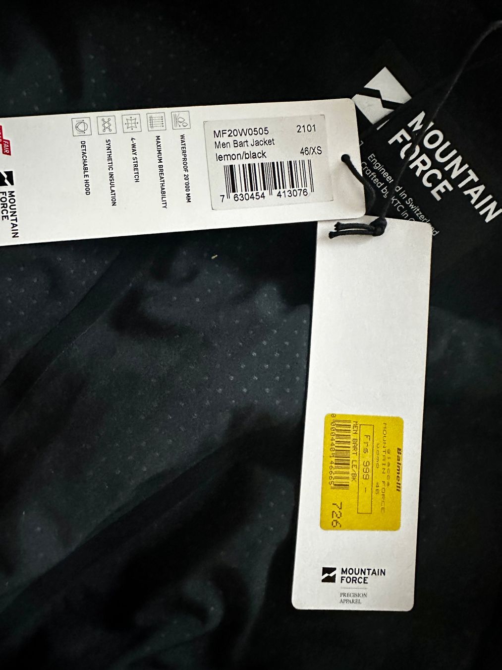 Giacche: New Mountain Force men ski jacket size XS – Nuovo e nell'imballaggio originale da Sorengo venduto da dis_tfq6 2