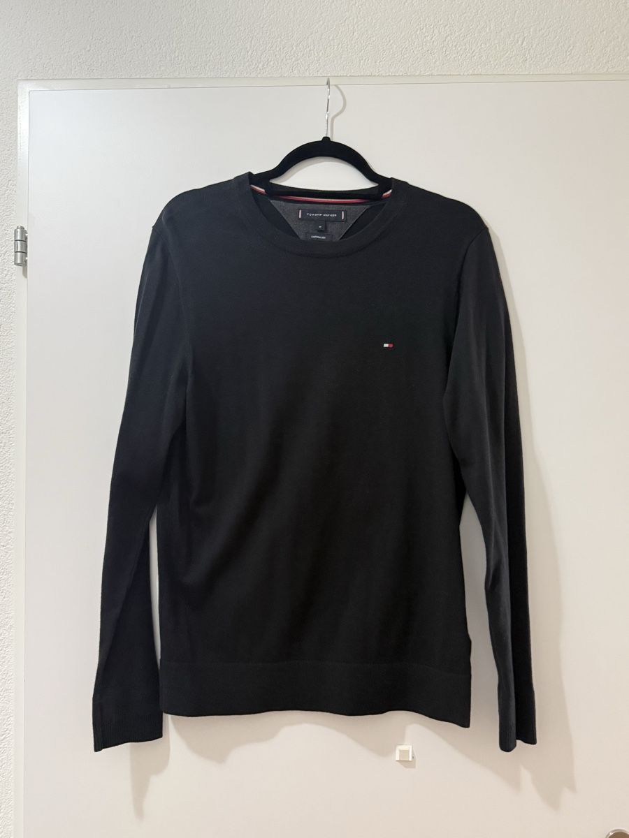 Tommy Hilfiger Maglioni & Felpe: Tommy Hilfiger Pullover Schwarz Gr. M Herren Baumwolle/Seide – Usato da Zug venduto da Leerminschrank 2