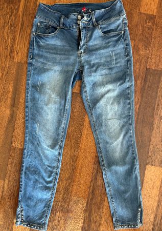 Buena Vista 7/8 Jeans, Strass, S