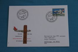Swissair, 50 Jahre Pro Aero, Nordpolfug nach Anchorage, Alsa