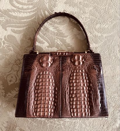Krokodilleder Handtasche Vintage.