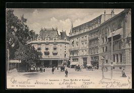 AK Lausanne, Place Bel-Air et Kursaal