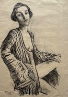 Gregor Rabinovitch (1884-1958) Lithographie, Akt, Erotik