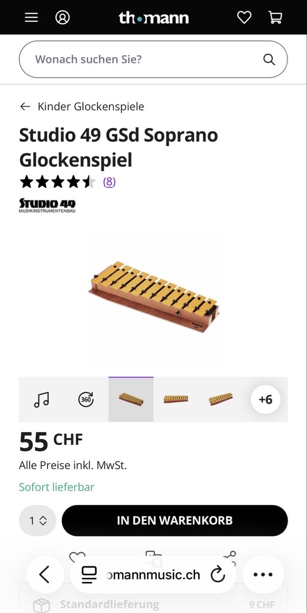 Musikinstrumente: Studio 49 Glockenspiel  XYLOPHONE Modell GSd – Neu (gemäss Beschreibung) aus Nyon von Iamher 4