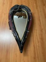 Wandspiegel Leder Schmiedeeisen Western 80×50cm Vintage