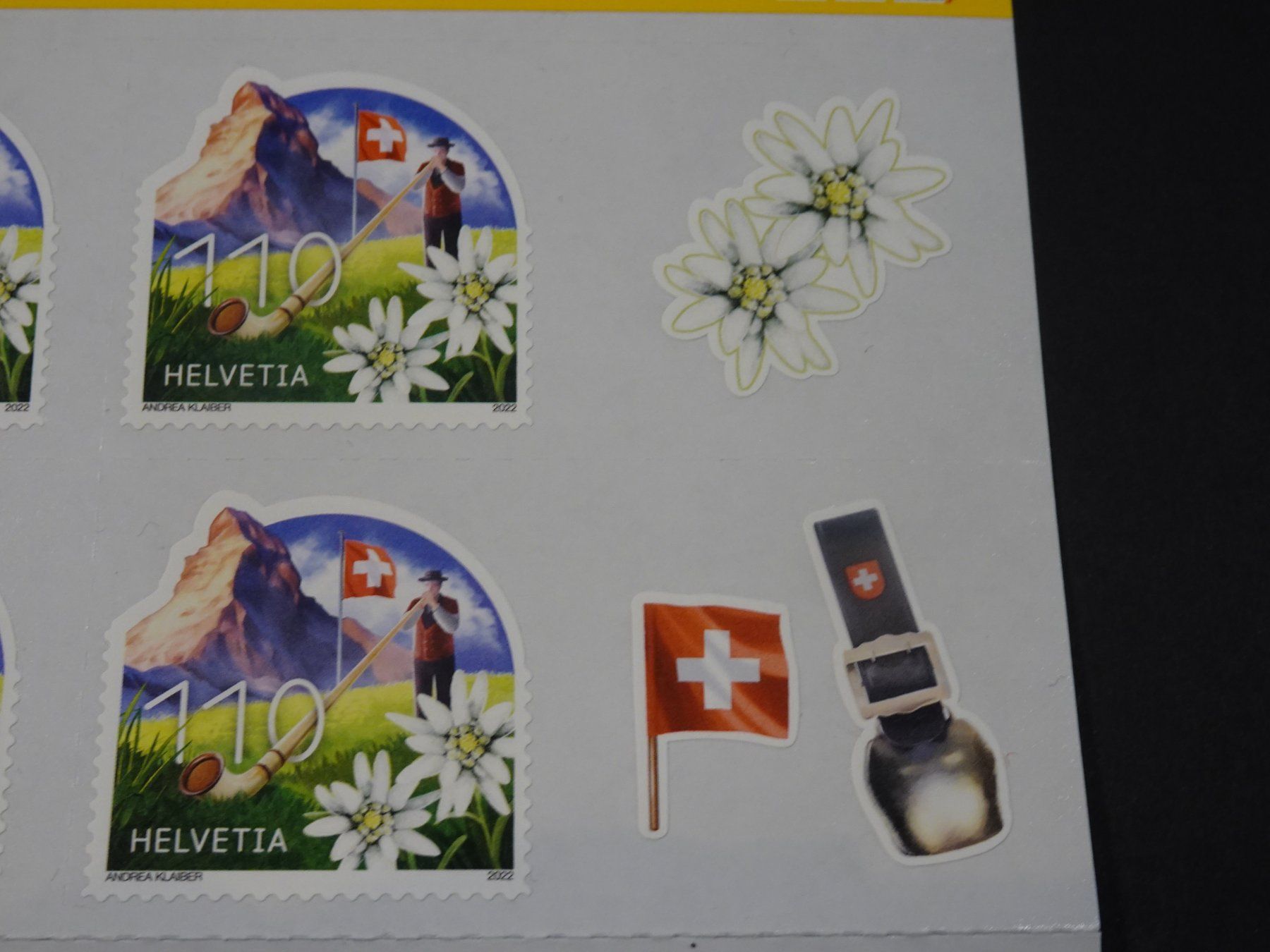 Alle Briefmarken: 2022 KLEINBOGEN POSTFRISCH MIT 8 SEPERATEN KLEBERN SCHWEIZ – Gebraucht aus Eschenbach SG von eDaisy 3