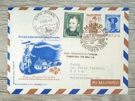 TR76 Enveloppe + Timbre Autriche 1952 Theme Ballon
