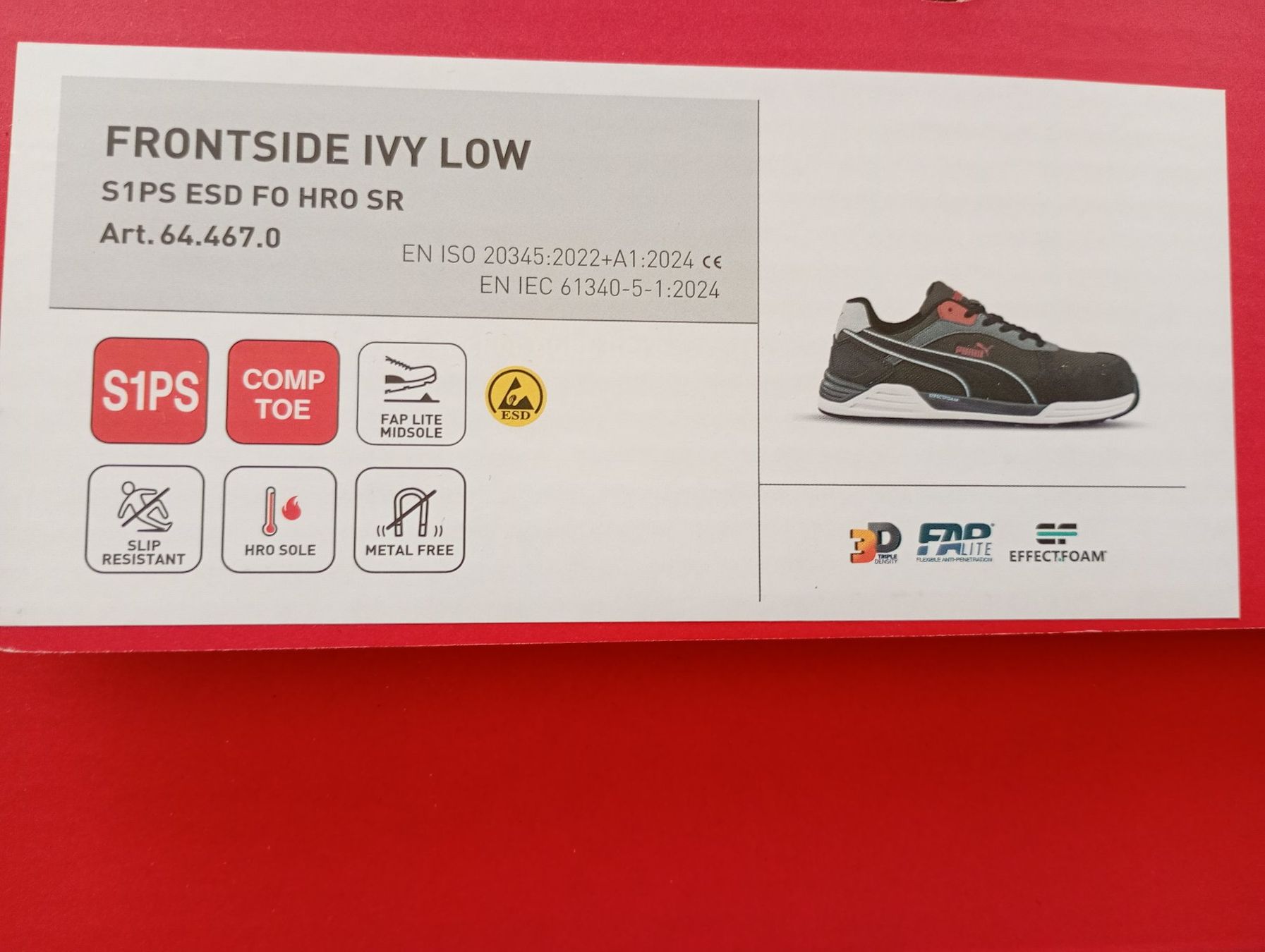 Puma Scarpe da uomo: Puma Frontside Ivy Low S1 Sicherheitschuhe Grösse 43 – Nuovo e nell'imballaggio originale da Möriken AG venduto da Vellas 8