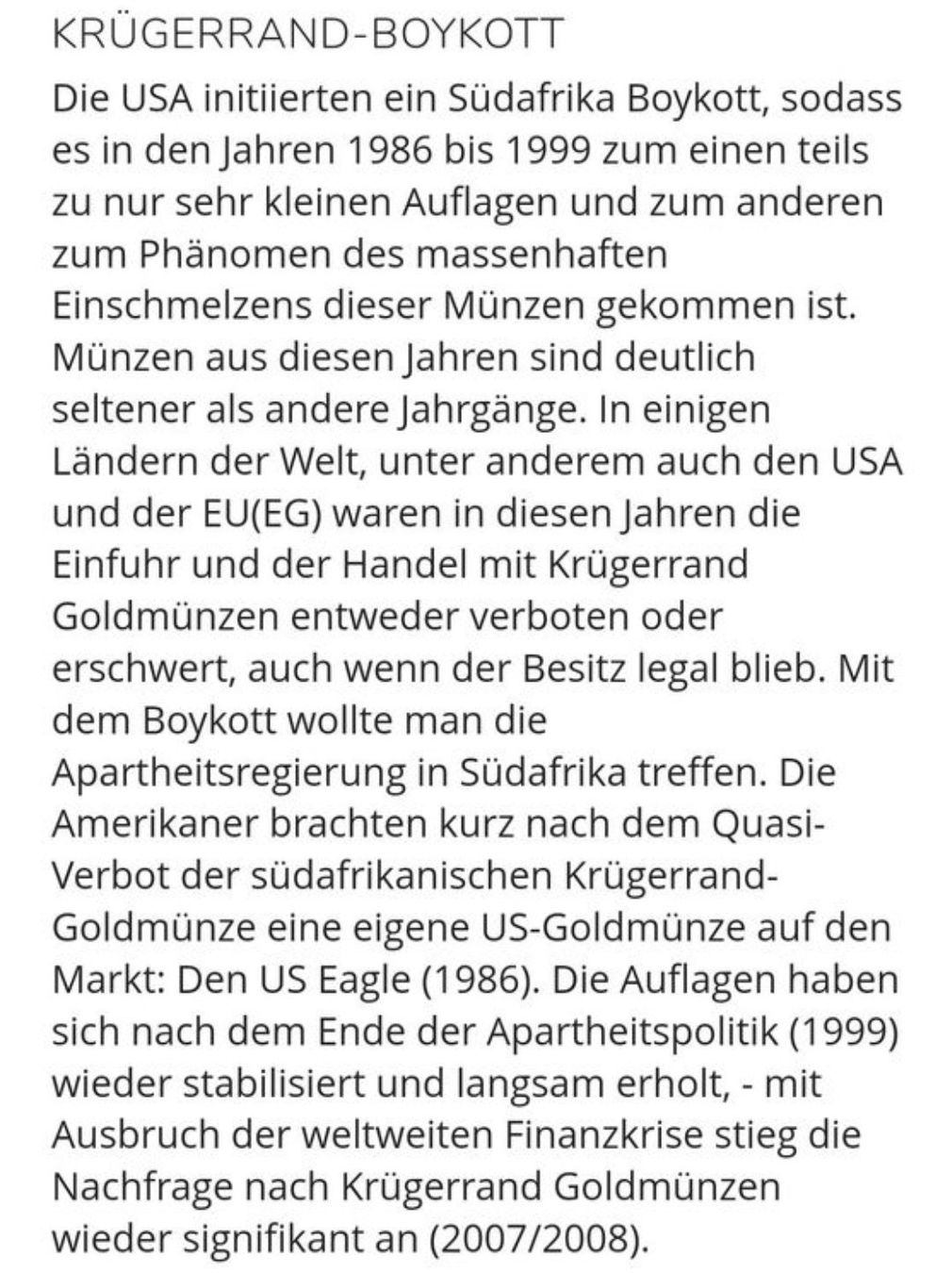 Tutti le monete: Krügerrand 1992 1/10oz Gold Proof – Nuovo (secondo la descrizione) da Zuerich venduto da Eric1389 2