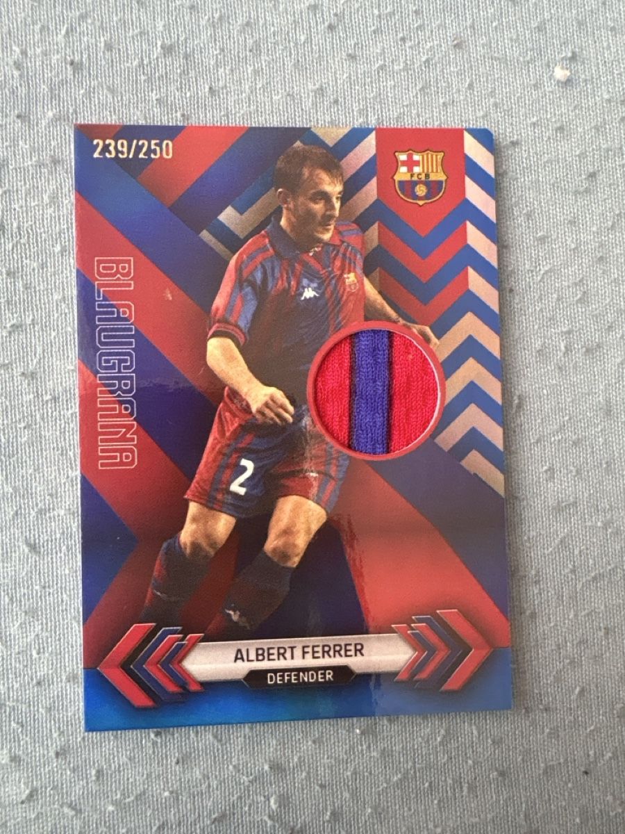 Topps Carte collezionabili: FC Barcelona Albert Ferrer Match-Worn Card / 250 – Nuovo (secondo la descrizione) da Rheinfelden venduto da ame_5n7y