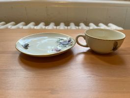 Vintage Porzellan Tasse und Untertasse von Arzberg von 1953