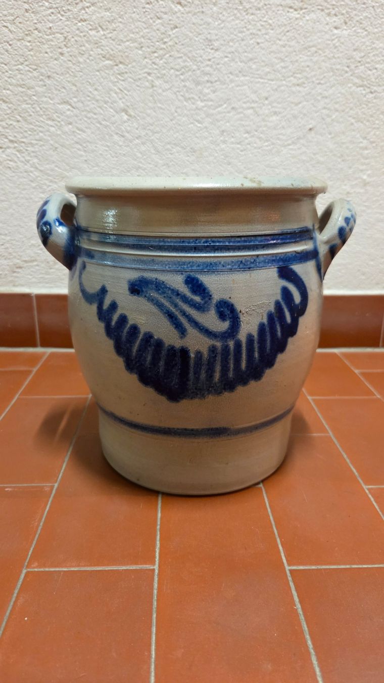Vasi & Recipienti: Pot Grès ancien bleu cobalt (Westerwald) – Usato da Corseaux venduto da 4CAHUETE 2