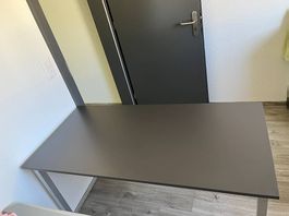 Table / bureau gris anthracite  138 × 67 cm